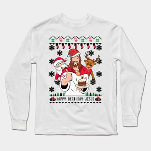 Funny Ugly Christmas Sweater Long Sleeve T-Shirt